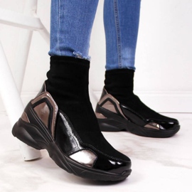 Black wedge shoes by T.Sokolski W SCA140 2