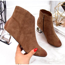 Boots with decorative heel T.Sokolski W SCA144B brown 1