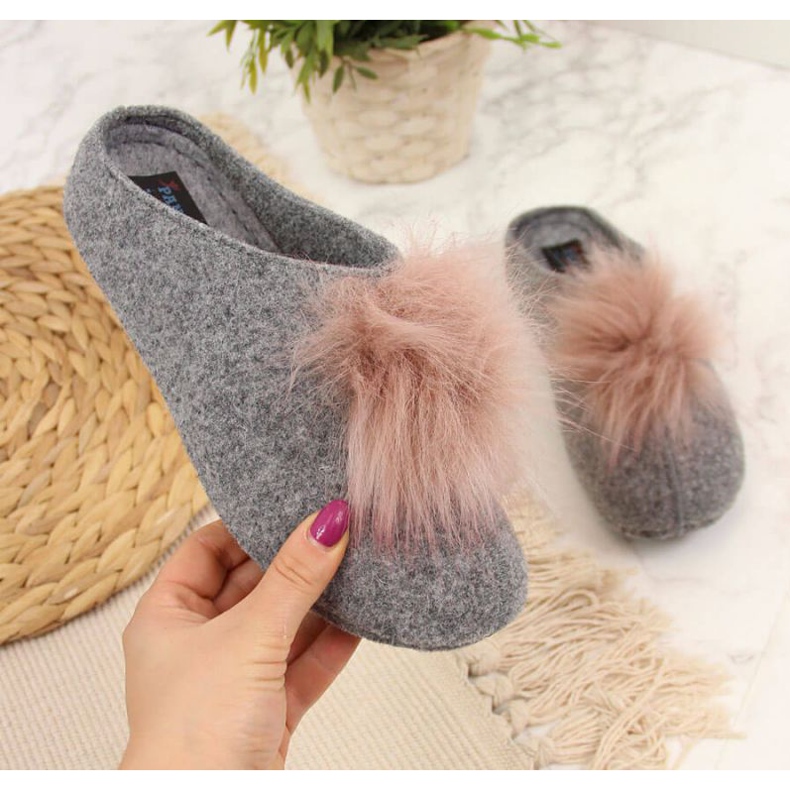 Panto Fino slippers W INT1626B gray grey 1