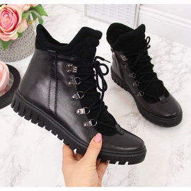 Leather boots insulated Dolce Pietro W P49 black 1