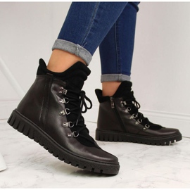 Leather boots insulated Dolce Pietro W P49 black 2