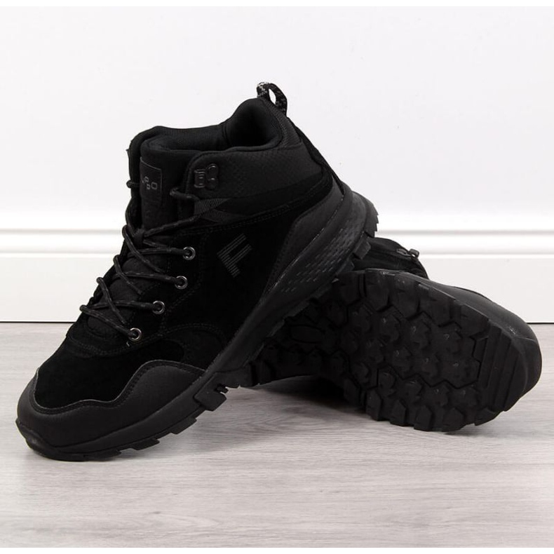 Leather men's hiking boots Filippo M PAW294A black 1