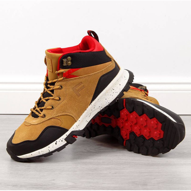 Leather hiking boots Filippo M PAW294B camel brown 1