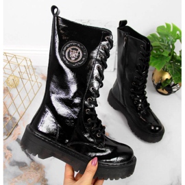 High insulated leather boots Filippo W PAW298 black 1