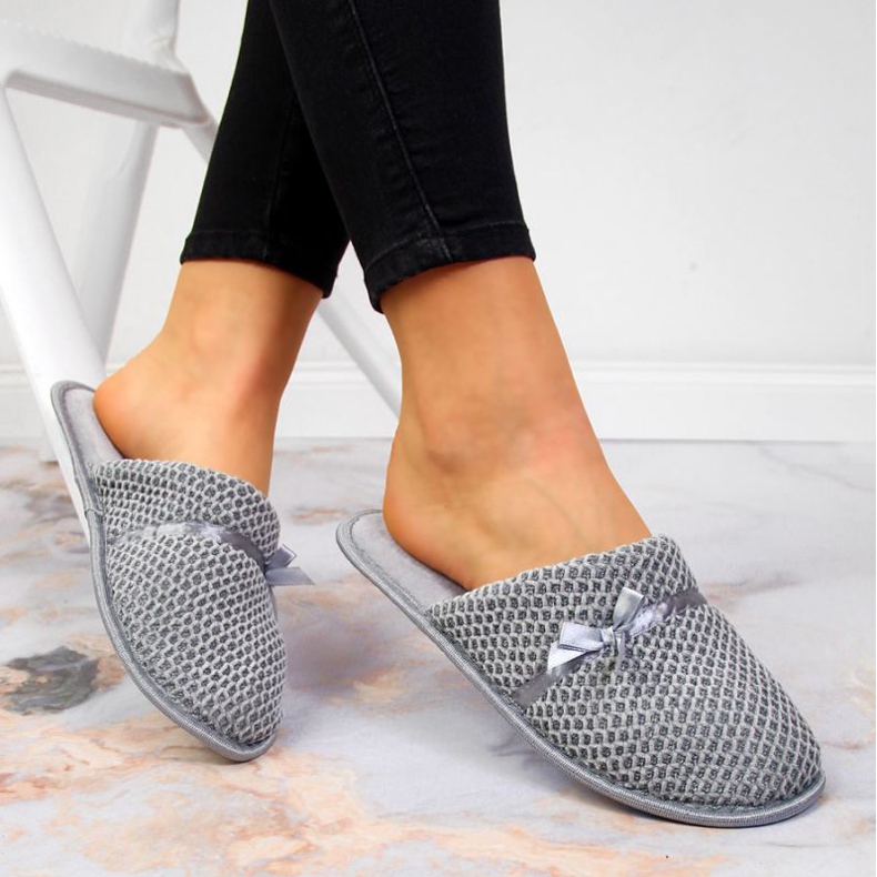 Home slippers News W EVE331B gray grey 1