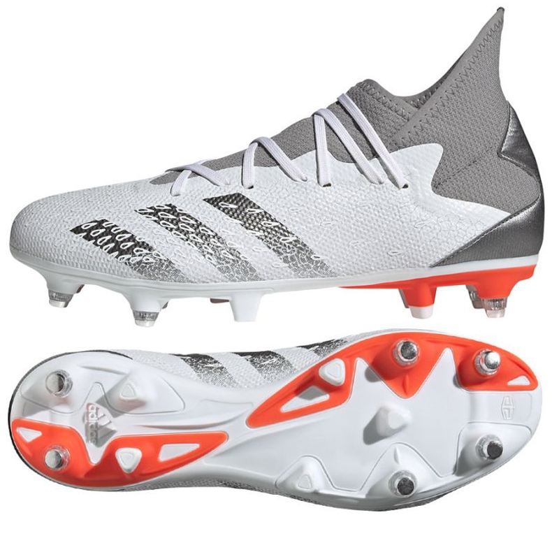 Adidas Predator Freak.3 Sg M FY6306 football boots white grey 1