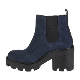 Tommy Hilfiger Essential Suede Mid Heel Boot W EN0EN01093-C87 navy blue 1