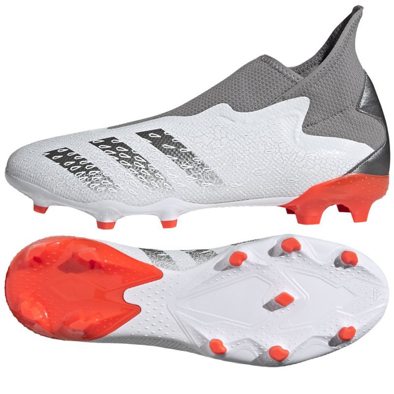 Adidas Predator Freak 3 LL FG M FY6293 football shoes - Gray/White