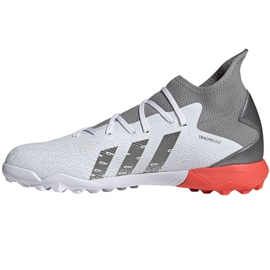 Adidas Predator Freak.3 Tf M FY6309 football boots grey, white grey 1