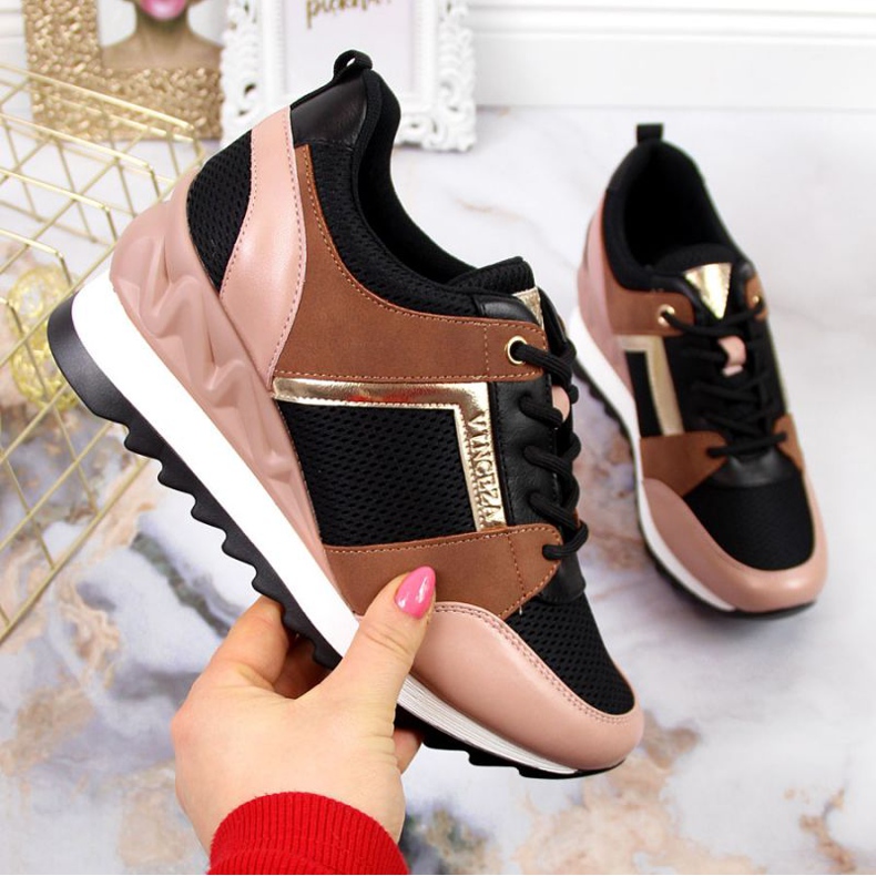 Wedge Snakers W Vinceza JAN61 black multicolored 1