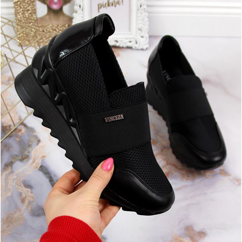 Wedge sneakers Vinceza W JAN62 black 1