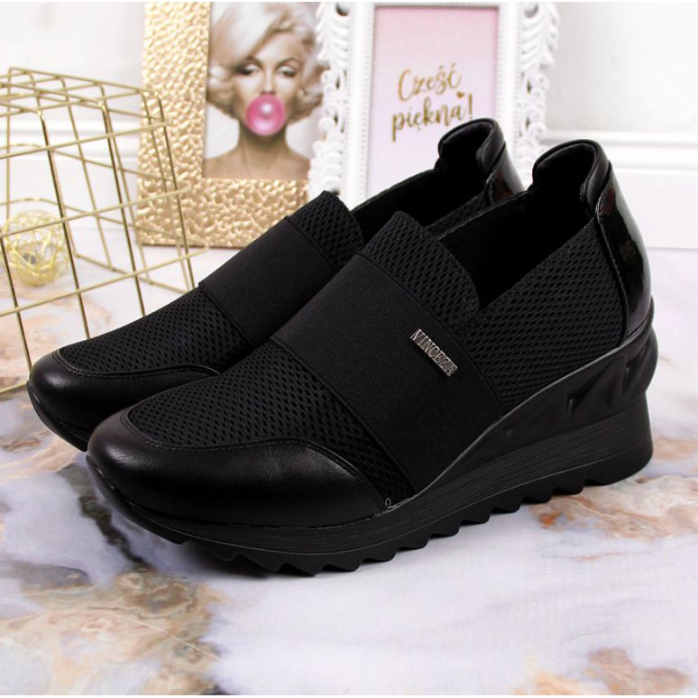 Wedge sneakers Vinceza W JAN62 black 2