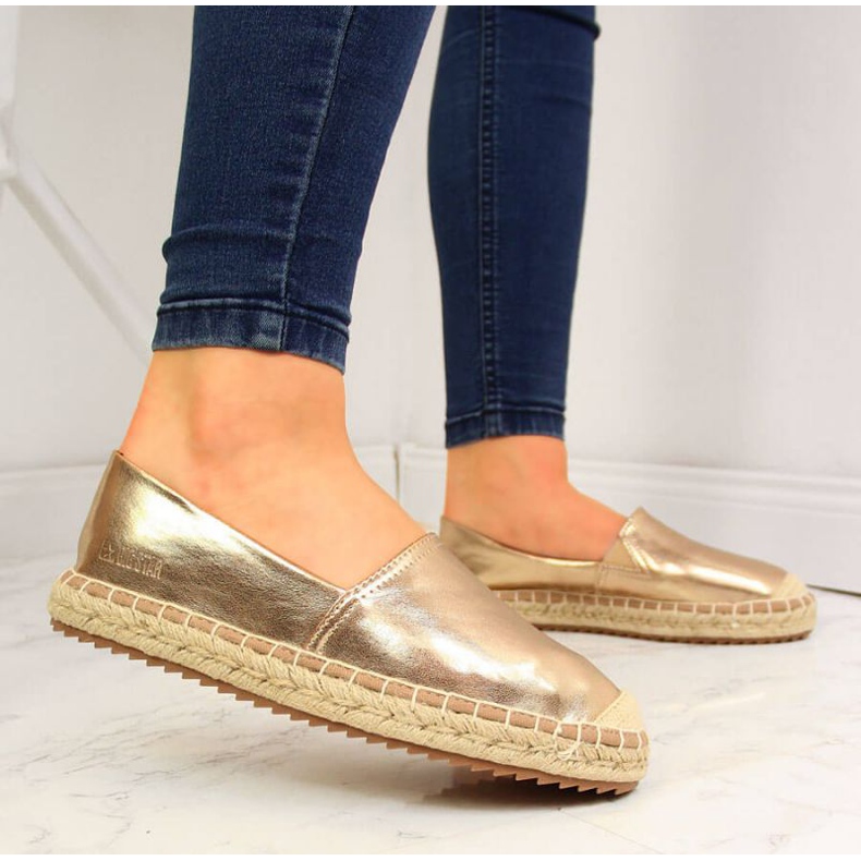 Big Star Espadrilles W HH274503 gold golden 2