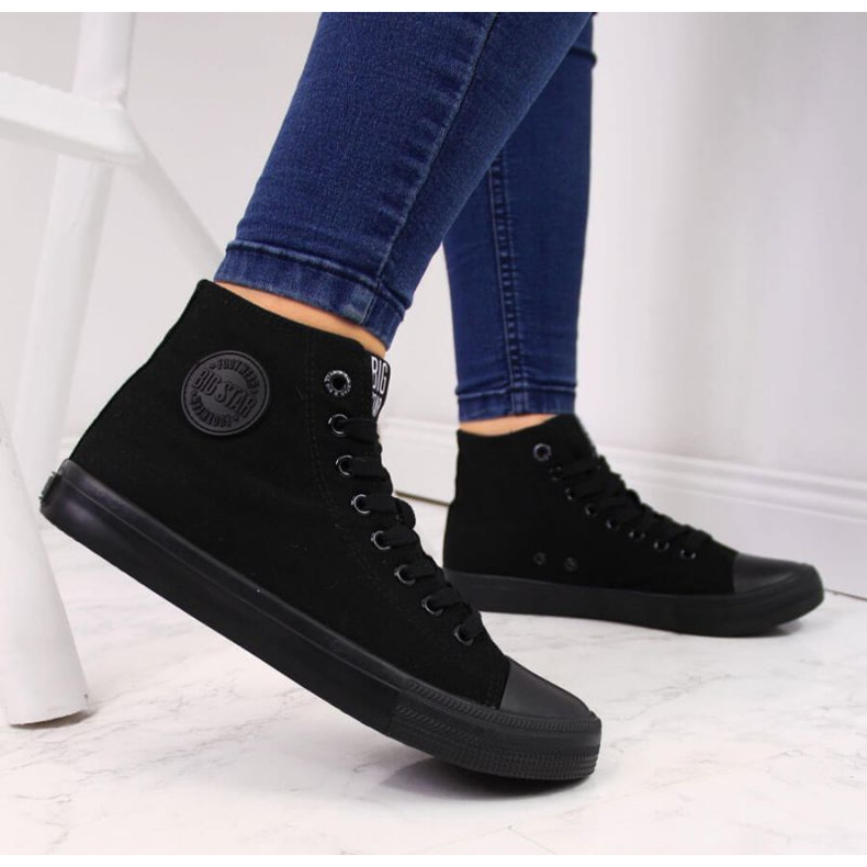 High-top textile sneakers Big Star W FF274A170 black 2 High-top textile sneakers Big Star W FF274A170 black 2
