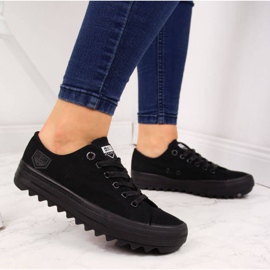 Textile sneakers Big Star W FF274248 black 2