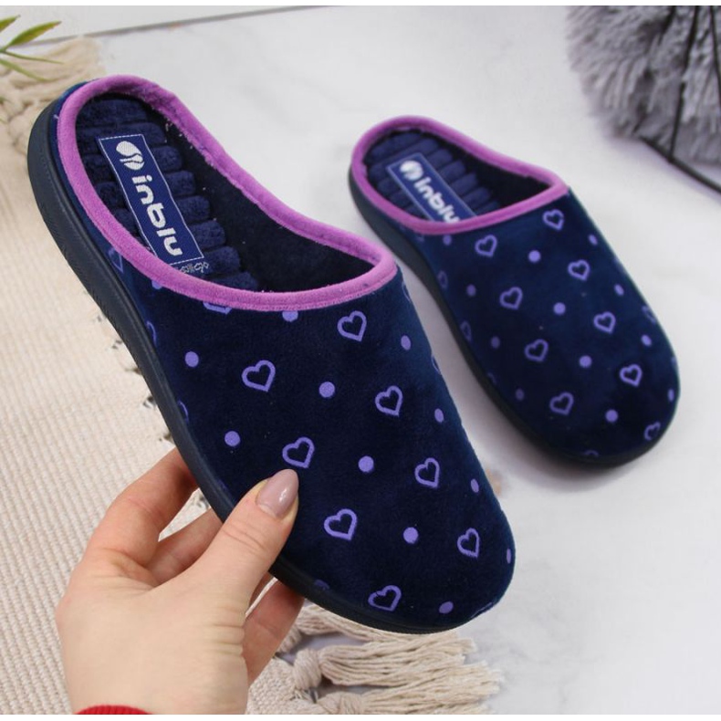 Home slippers Inblu W ARC5A navy blue 1 Home slippers Inblu W ARC5A navy blue 1