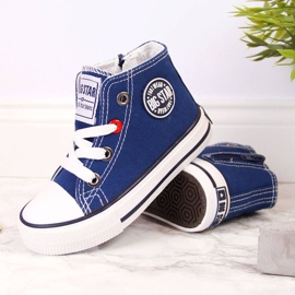 Sneakers with a zipper Big Star Jr HH374085 navy blue 2