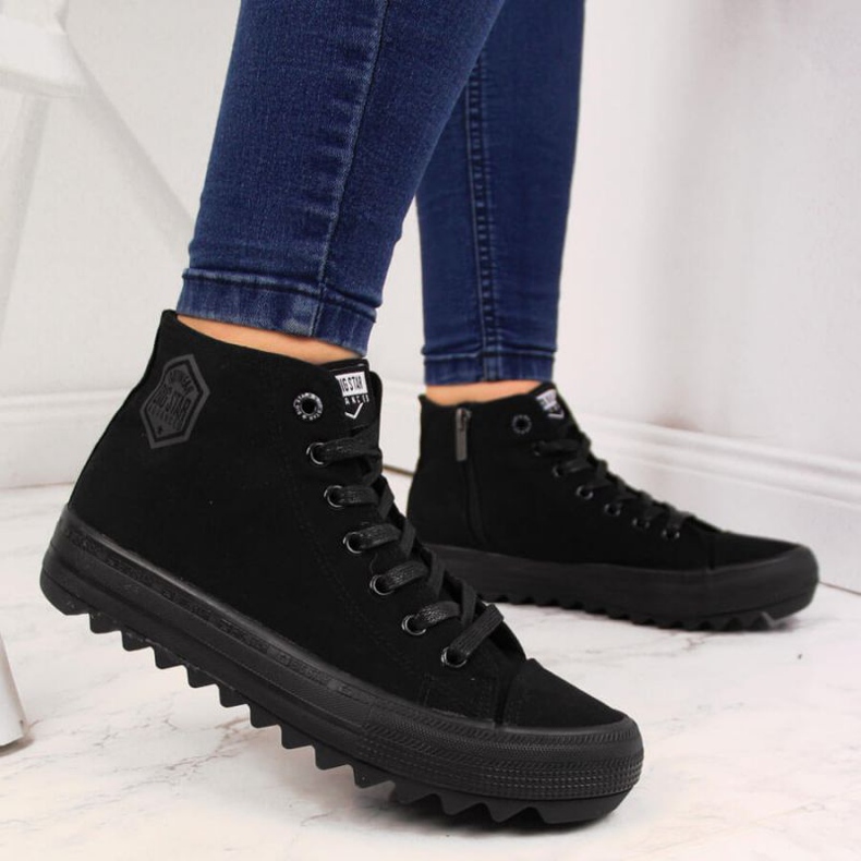 Textile sneakers Big Star W FF274244 black 2