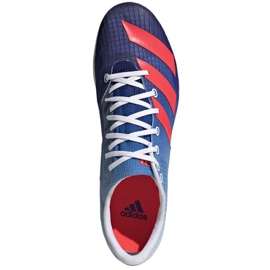 Adidas Distancestar M GY0946 running spikes red blue 1