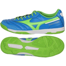Mizuno Morelia Sala Classic M Q1GA210230 football boots white, blue, green blue 1