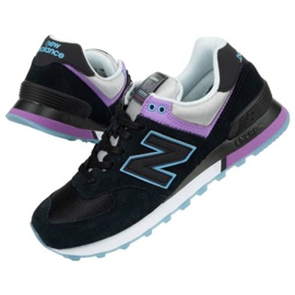 New Balance W WL574SAU shoes black violet blue grey 1