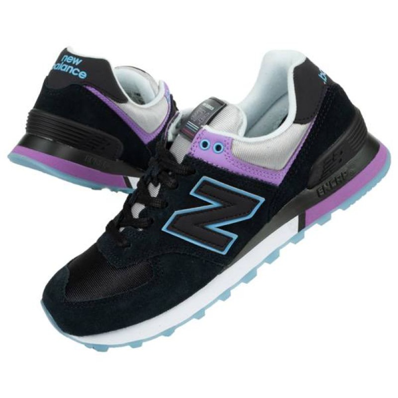 New Balance W WL574SAU shoes black violet blue grey 1