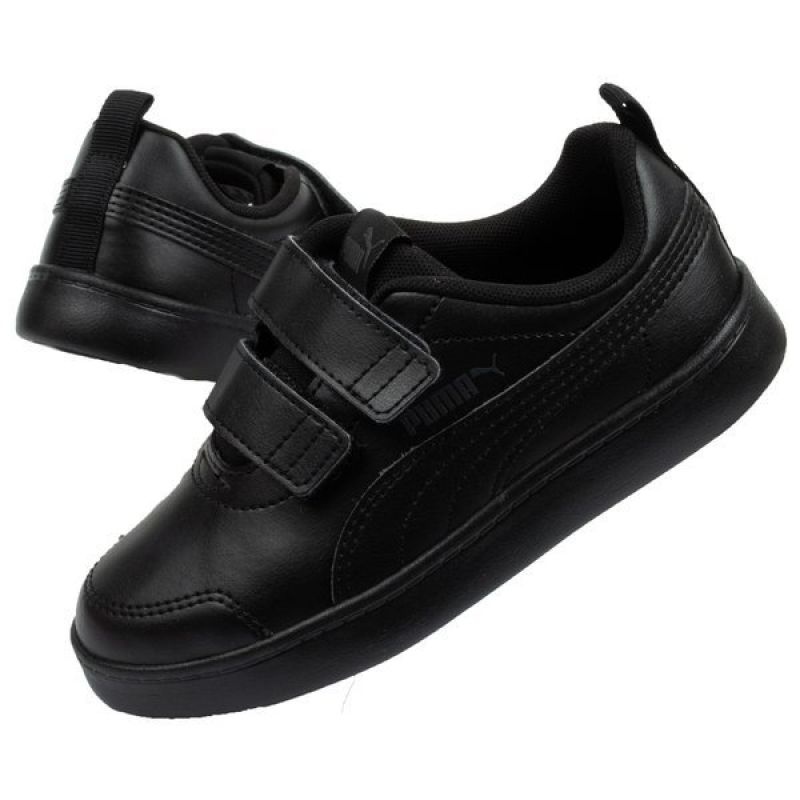 Puma black velcro sale shoes