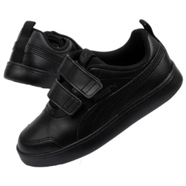Puma Courtflex Infants 371543 06 black 1