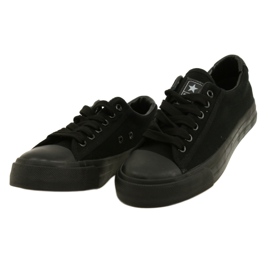 NEWS Women's classic black laced sneakers 22sp02-4505 2