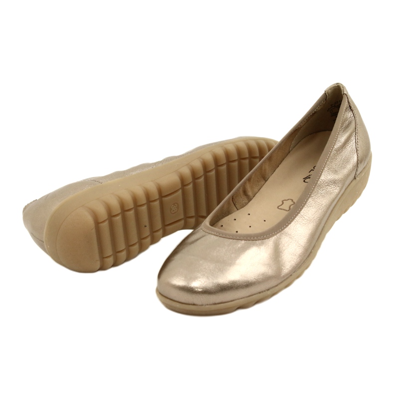 Caprice Ballerina Taupe Metallic 9-22161-28 beige multicolored golden 6