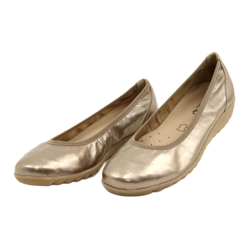 Caprice Ballerina Taupe Metallic 9-22161-28 beige multicolored golden 5
