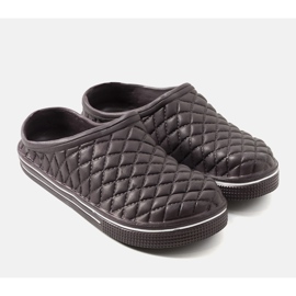 Brown Caltare men's crocs slippers 1