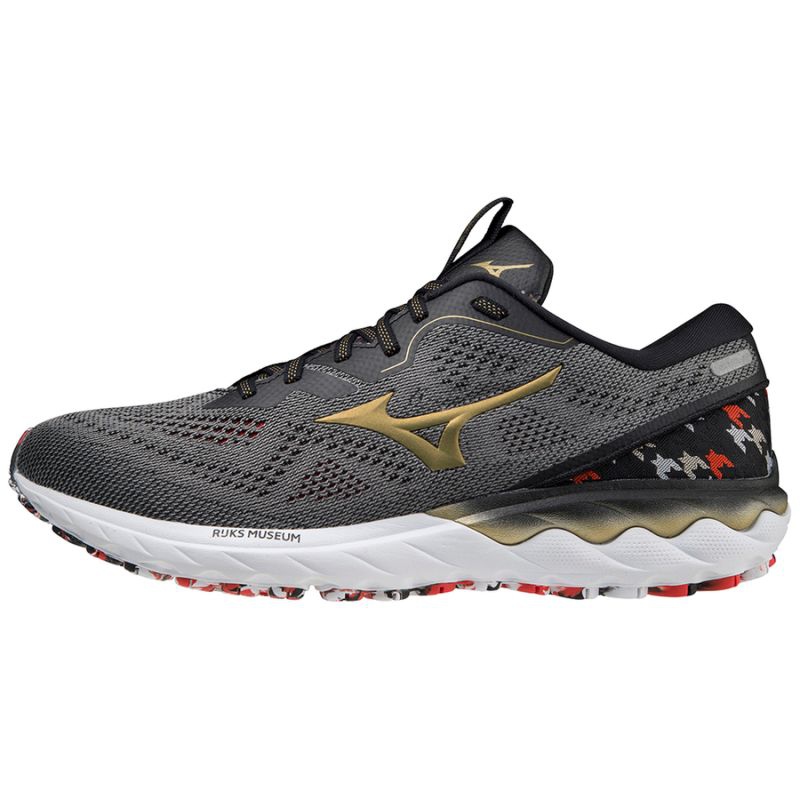 Mizuno Wave Skyrise 2 Amsterdam Running Shoes - Gray | KeeShoes