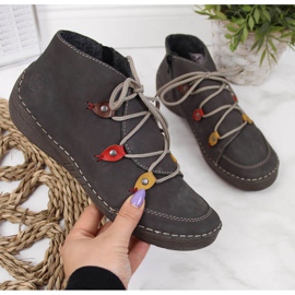 Gray insulated boots W Rieker 52542-42 grey 1