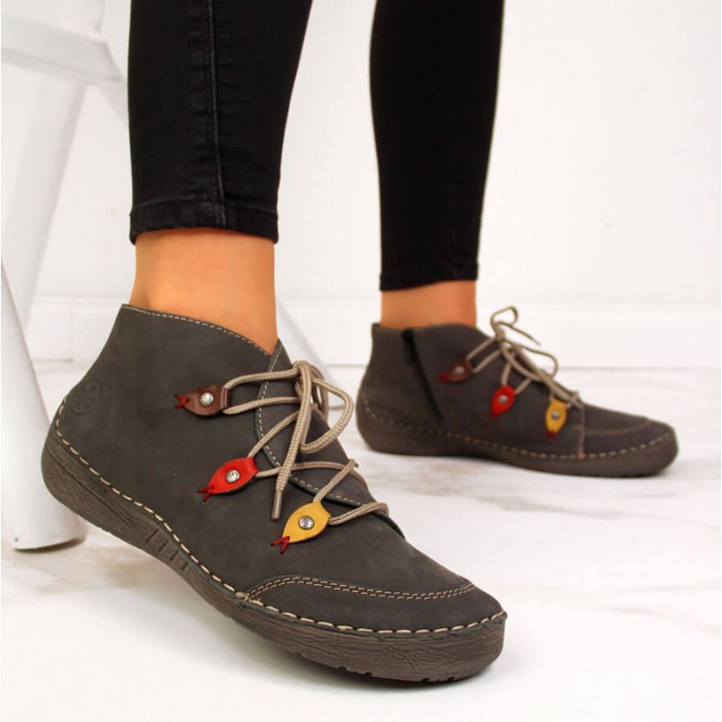 Gray insulated boots W Rieker 52542-42 grey 2