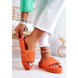 FJ1 Slippers On The Orange Lilly Platform 2