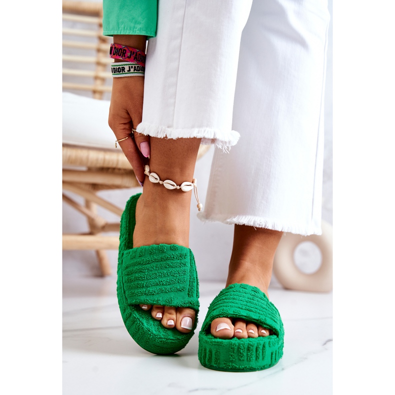 FJ1 Slippers On The Green Lilly Platform 1