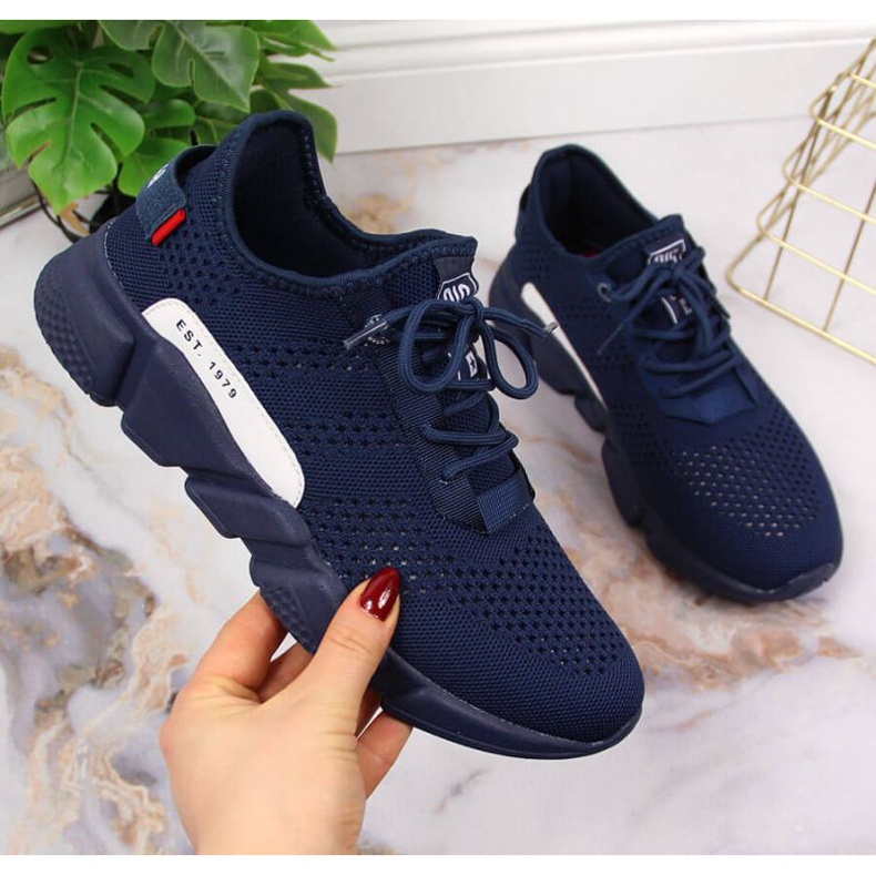 Textile sports shoes Big Star W JJ274274 navy blue 1