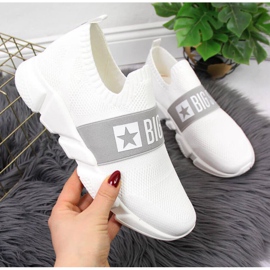 Slip on sports shoes Big Star W JJ274297 white 1 Slip on sports shoes Big Star W JJ274297 white 1