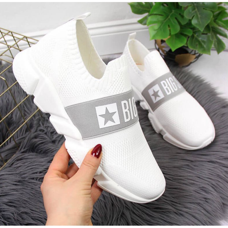 Slip on sports shoes Big Star W JJ274297 white 1 Slip on sports shoes Big Star W JJ274297 white 1