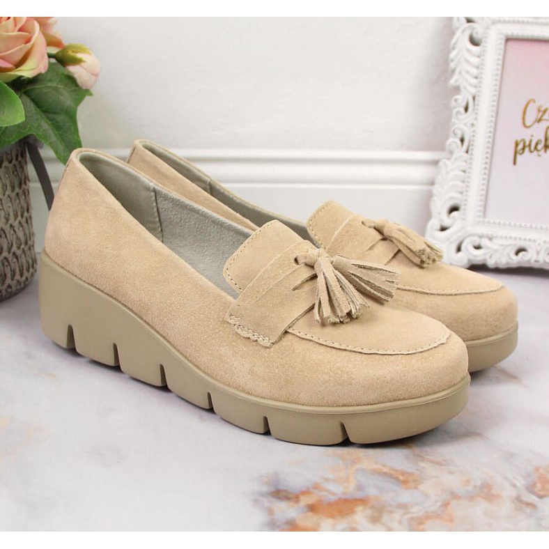 Leather shoes Filippo W PAW274B beige 2