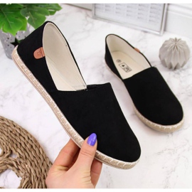 Slip on espadrilles with cutouts News W EVE270A black 1