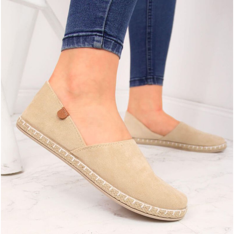 Espadrilles with cutouts News W EVE270B beige 2