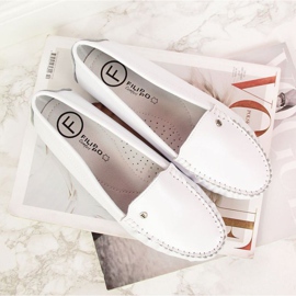 Leather Loafers Filippo W PAW201A white 2