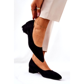 SEA Classic Women's Pumps Suede Black Rheya 2