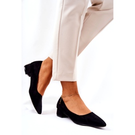 SEA Classic Women's Pumps Suede Black Rheya 4
