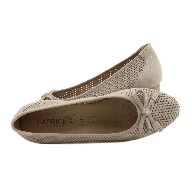 Women's pumps Caprice 22500-28 beige silver 7