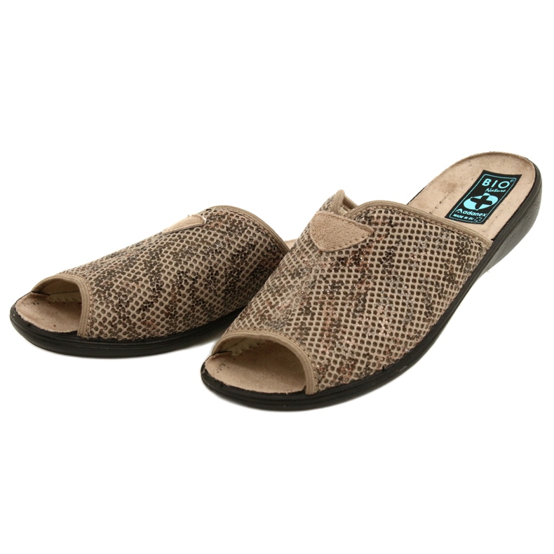 Adanex Diana slippers women's slippers DIK 27247 beige brown 2 Adanex Diana slippers women's slippers DIK 27247 beige brown 2