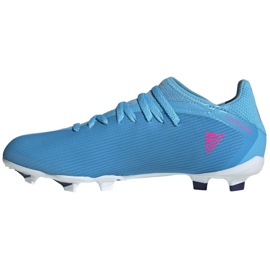 Adidas X Speedflow.3 Fg J Jr GW7486 shoes blue blue 1
