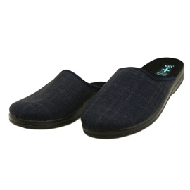 Men's Slippers Slippers Adanex 27318 Per Pedes Checkered navy blue 4